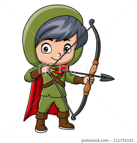 Cute boys are playing archery 112758181