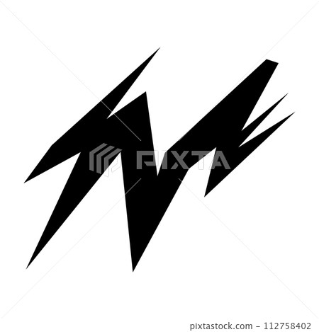 vector abstract shape icon on white background vector abstract shape icon on white background 112758402