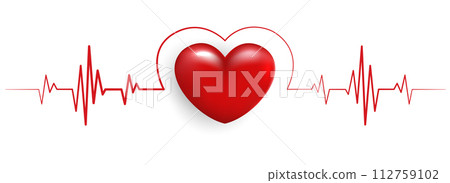 Heart pulse and heartbeat. heartbeat lone, cardiogram. beautiful healthcare, medical background. modern simple design for medical apps, websites and hospital. vector design. Heart pulse and heartbeat. heartbeat lone, cardiogram. beautiful healthcare, medical background. modern simple design for medical apps, websites and hospital. vector design. 112759102