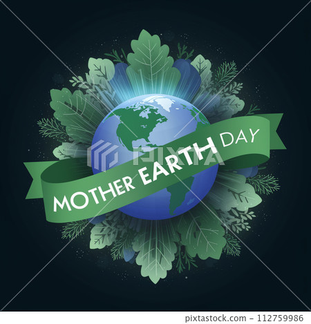 Earth day vector design. "Happy Earth Day, 22 April" vector, illustration, background 112759986