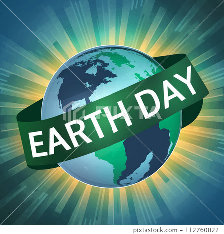 Earth day vector design. "Happy Earth Day, 22 April" vector, illustration, background 112760022