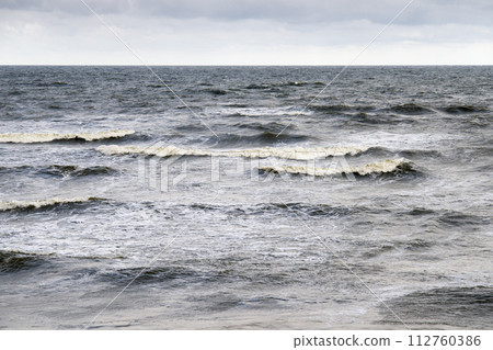 stormy sea waves 112760386