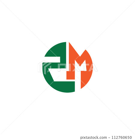 ZM or MZ logo and icon design ZM or MZ logo and icon design 112760650