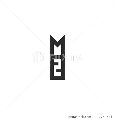 ZM or MZ logo and icon design ZM or MZ logo and icon design 112760671