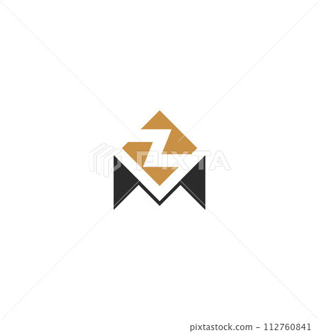 ZM or MZ logo and icon design ZM or MZ logo and icon design 112760841