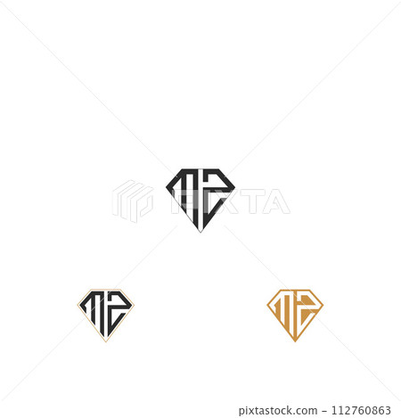 ZM or MZ logo and icon design ZM or MZ logo and icon design 112760863