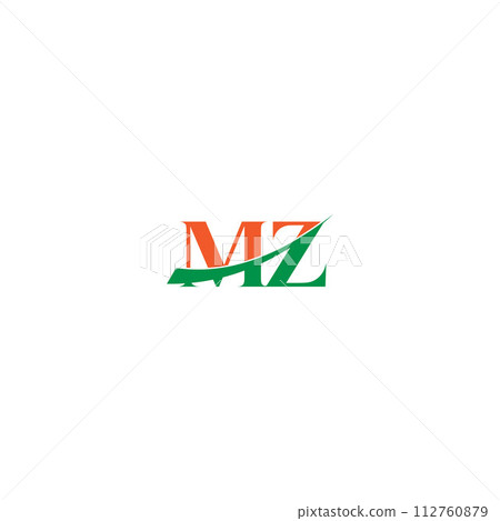 ZM or MZ logo and icon design ZM or MZ logo and icon design 112760879