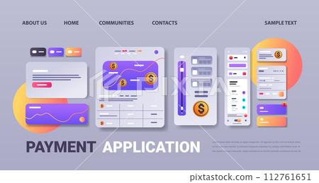 online banking smart wallet payment application fintech business investment concept horizontal copy space 112761651