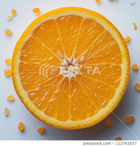 food background orange slices closeup 112761657