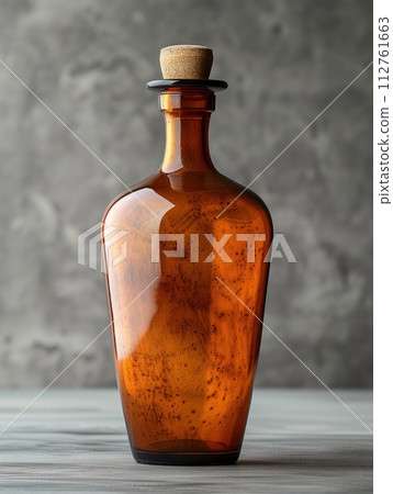 brown glass wine vintage bottle brown glass wine vintage bottle 112761663