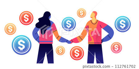 businesspeople shaking hands business deal agreement financial banking wealth fintech business investment money global payment businesspeople shaking hands business deal agreement financial banking wealth fintech business investment money global payment 112761702