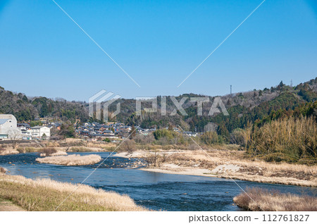 京都府南山城村京都清澈的木津川 京都府南山城村京都清澈的木津川 112761827