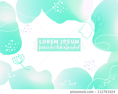 具有自由漸變和流體形狀的抽象背景設計 112761924