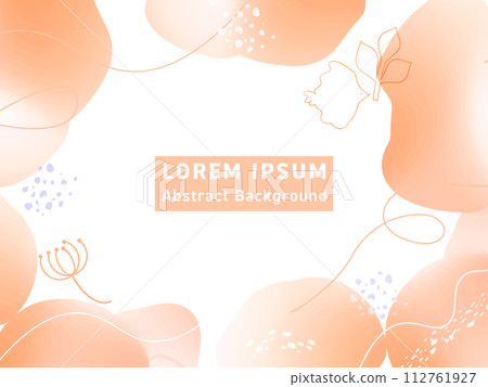 具有自由漸變和流體形狀的抽象背景設計 112761927