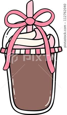 Couette Iced Coffee with ribbon bow Couette Iced Coffee with ribbon bow 112762040