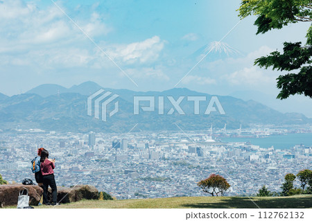 View of Mt. Fuji and Suruga Bay from Nihondaira 112762132