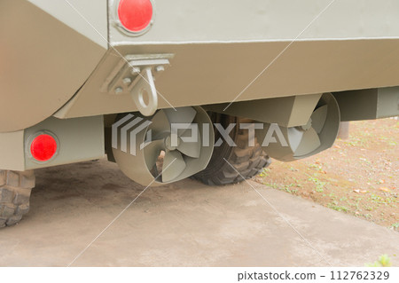Ground Self-Defense Force type 94 waterfront mine laying device propeller Ground Self-Defense Force type 94 waterfront mine laying device propeller 112762329