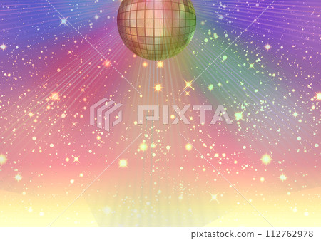 Background colorful mirror ball 112762978