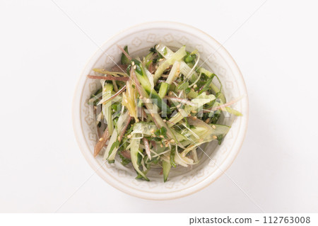 Condiments Namul (myoga, cucumber, broccoli sprouts, perilla) Condiments Namul (myoga, cucumber, broccoli sprouts, perilla) 112763008