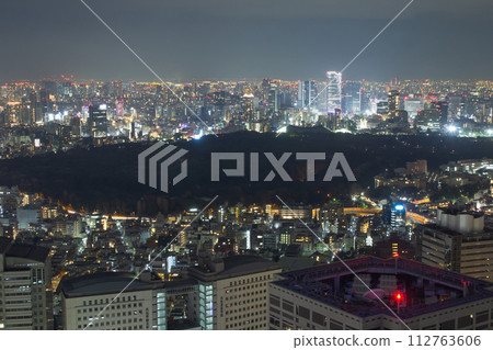 東京的夜景 東京的夜景 112763606