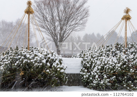 Winter enclosure for garden trees in Hokkaido 112764102