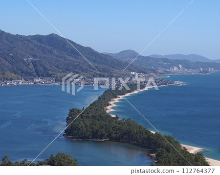 Amanohashidate in spring 112764377