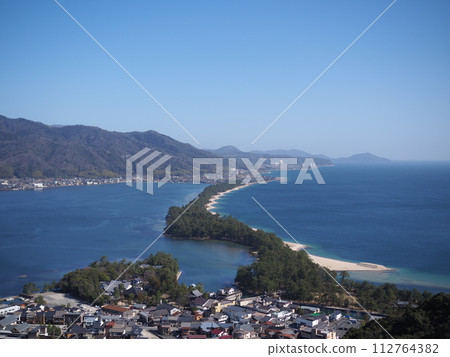 Amanohashidate in spring 112764382