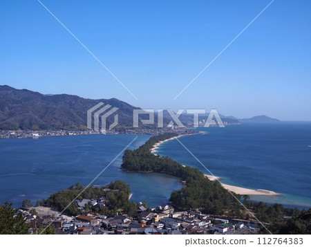 Amanohashidate in spring 112764383