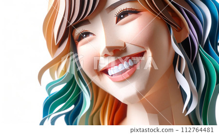 A woman in her 20s with a refreshing smile 112764481