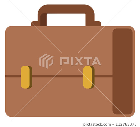 Briefcase icon. Business document bag color symbol 112765375