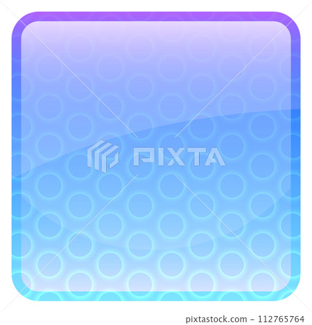 Glossy button with neon circle texture. Cartoon game ui Glossy button with neon circle texture. Cartoon game ui 112765764