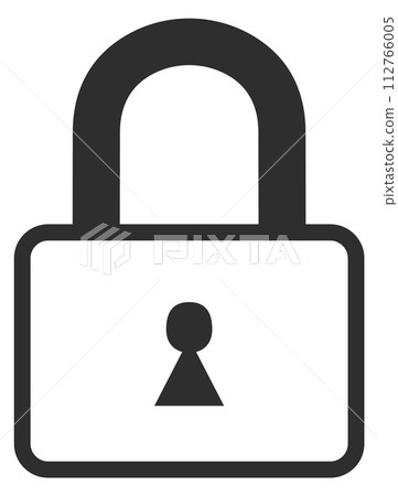 Lock icon. Security symbol. Privacy black sign 112766005