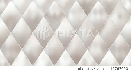 Silver white mattress surface with smooth silky seamless texture. 112767090