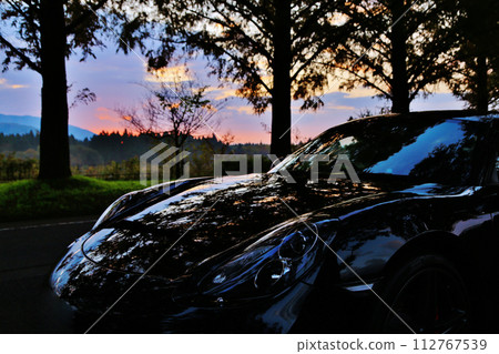 Black sports car Black sports car 112767539