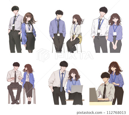 Businessman civil servant style variation 112768013