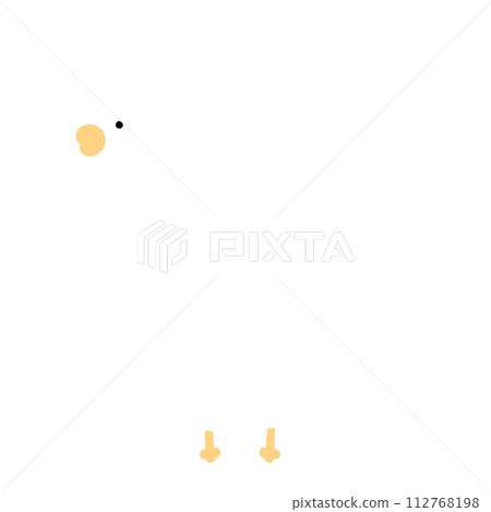 Chick Cartoon illustration Baby Chicken Cartoon illustration Farm Animal Cartoon 112768198