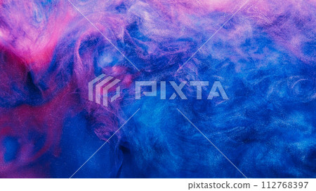 Paint mix water abstract background glitter mist 112768397