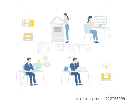 準備轉換為 DX 並創建電子資料的業務人員 112768699