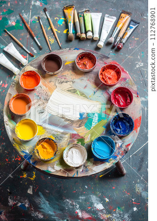 Circular Array of Diverse Artistic Circular Array of Diverse Artistic 112768901