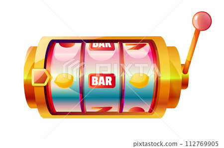a Bar Slot Machine Icon 112769905
