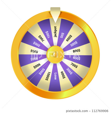 Fortune's Spin Wheel vector illustration 112769906