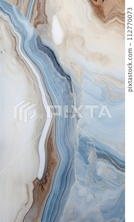 Blue grey and brown texture. Polished stone wall with an exquisite natural pattern. Wallpaper design Blue grey and brown texture. Polished stone wall with an exquisite natural pattern. Wallpaper design 112770073