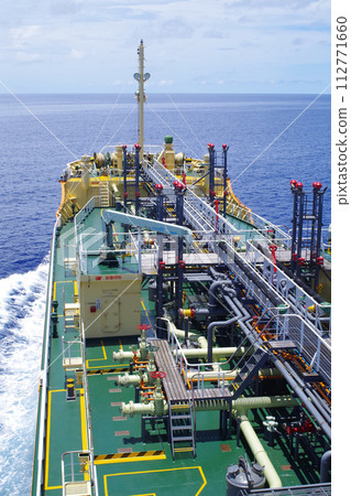 View of the deck of a sailing tanker 112771660