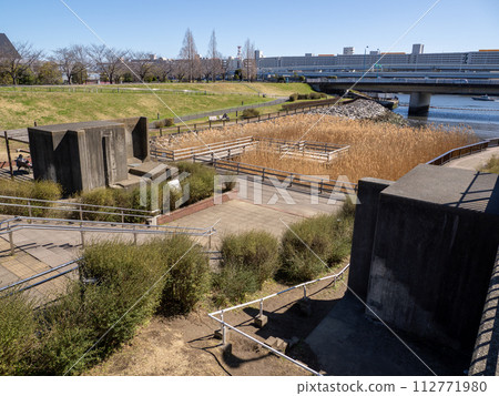 Remains of the Shioiri Water Gate in Arakawa Ward, Tokyo 112771980