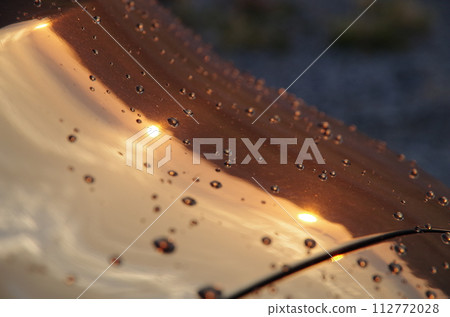 The morning sun reflected on the body The morning sun reflected on the body 112772028