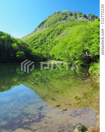 Nikko Shirane mountain seen from Maitreya Pond 112772220