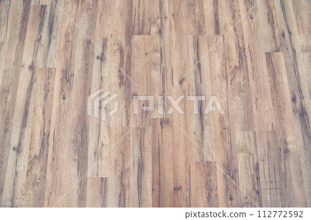 Close up of grey, brown wood floor texture pattern background, backdrop with copy space. 112772592