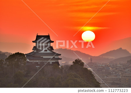 [Aichi Prefecture] Inuyama Castle and sunset 112773223