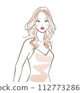 sexy long hair woman 112773286