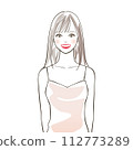 Straight hair ladies 112773289